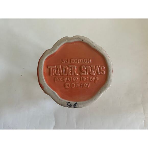 Disney Polynesian Trader Sam's Grog Grotto 2nd Edition Orange Krakatoa Tiki Mug - Picture 5 of 5